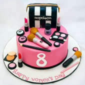Makeup Theme Cake for Women's Day